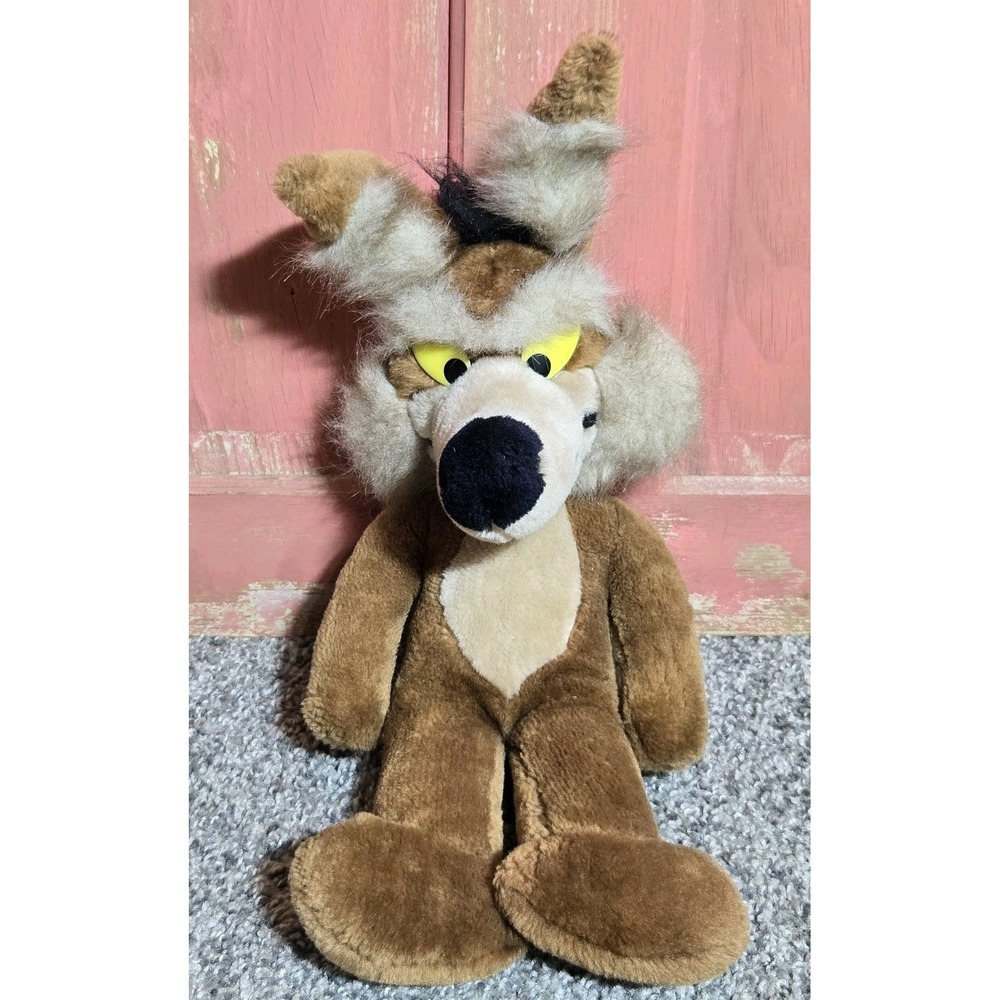 Vintage Wile E Coyote Plush 18" 1991 Wiley 24K Company Warner Bros Looney Tunes